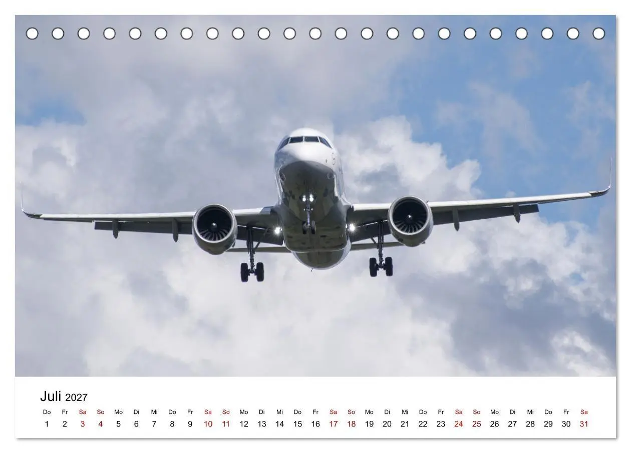 Bild: 9783569031692 | Flugzeuge von Airbus 2027 (Tischkalender 2027 DIN A5 quer),...