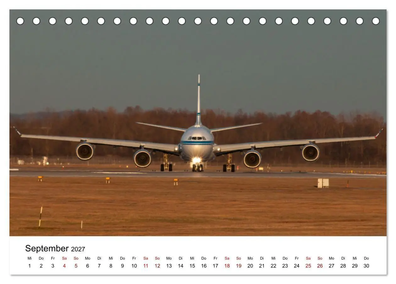 Bild: 9783569031692 | Flugzeuge von Airbus 2027 (Tischkalender 2027 DIN A5 quer),...