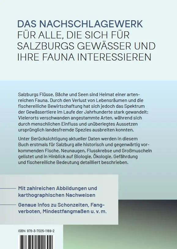 Rückseite: 9783702511692 | Neunaugen, Fische, Flusskrebse und Großmuscheln in Salzburg | Buch