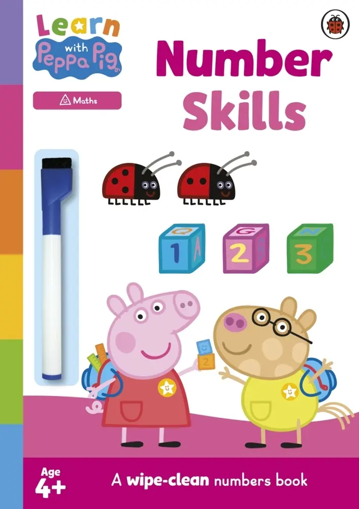 Cover: 9780241601792 | Learn with Peppa: Number Skills | A wipe-clean numbers book | Pig
