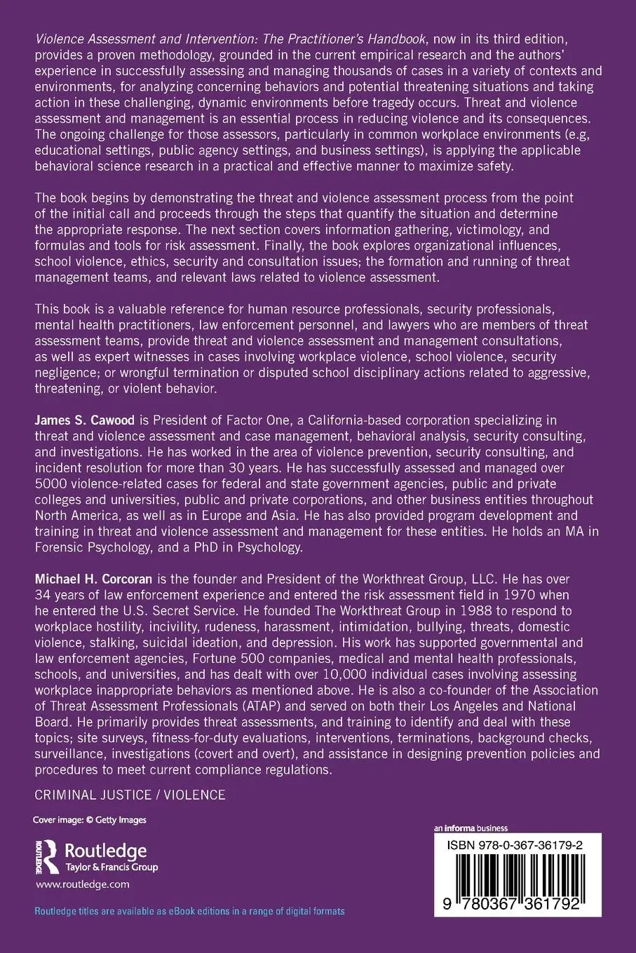 Rückseite: 9780367361792 | Violence Assessment and Intervention | The Practitioner's Handbook