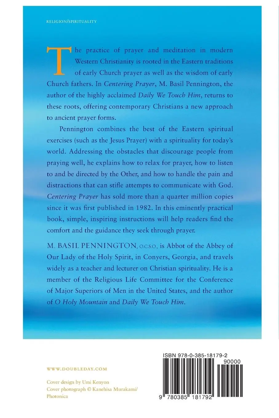 Rückseite: 9780385181792 | Centering Prayer | Renewing an Ancient Christian Prayer Form | Buch