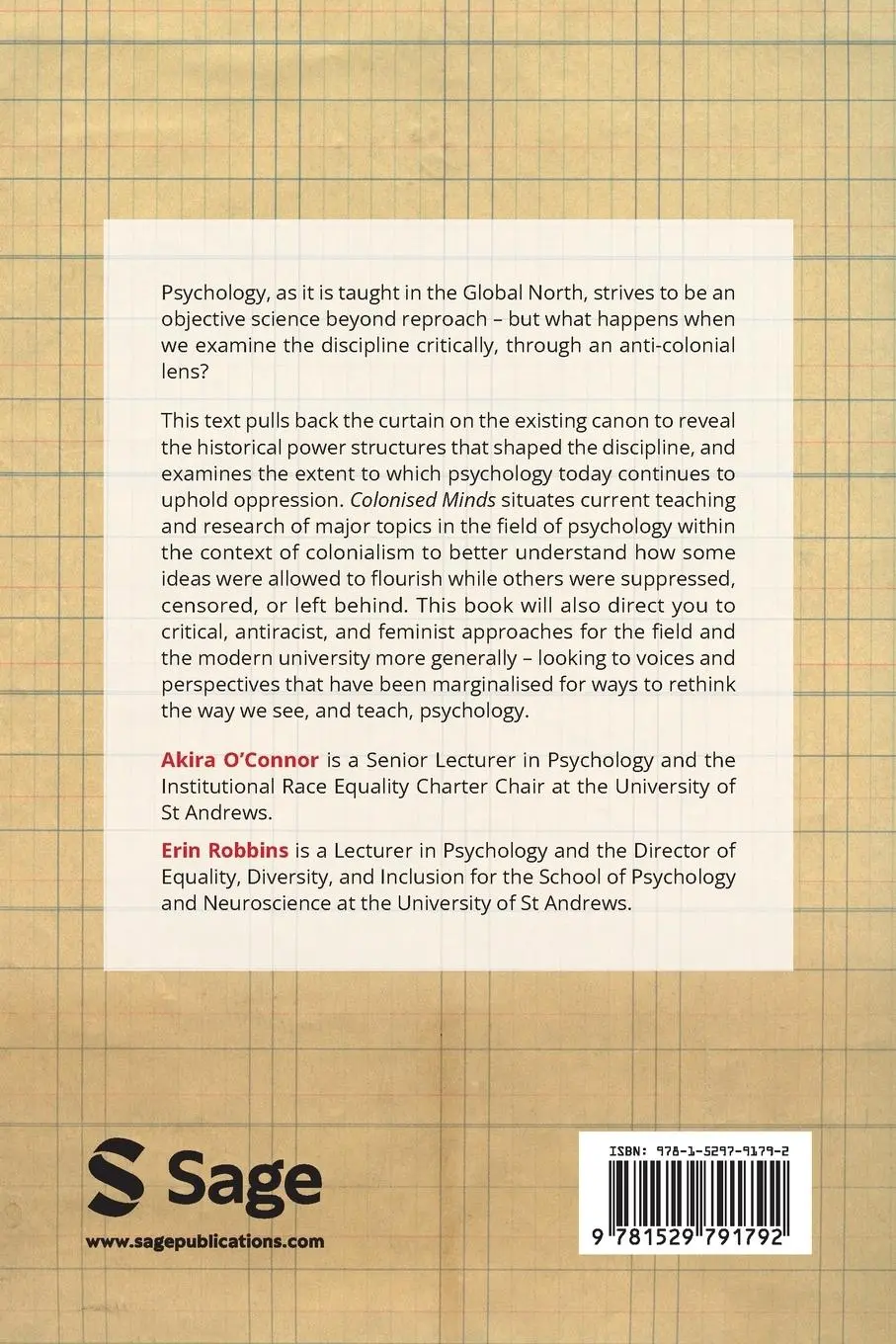 Rückseite: 9781529791792 | Colonised Minds | Akira O'Connor (u. a.) | Taschenbuch | Englisch