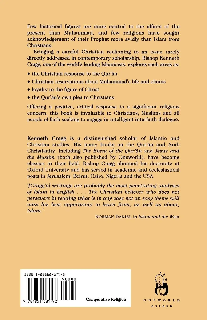 Rückseite: 9781851681792 | Muhammad and the Christian | A Question of Response | Kenneth Cragg