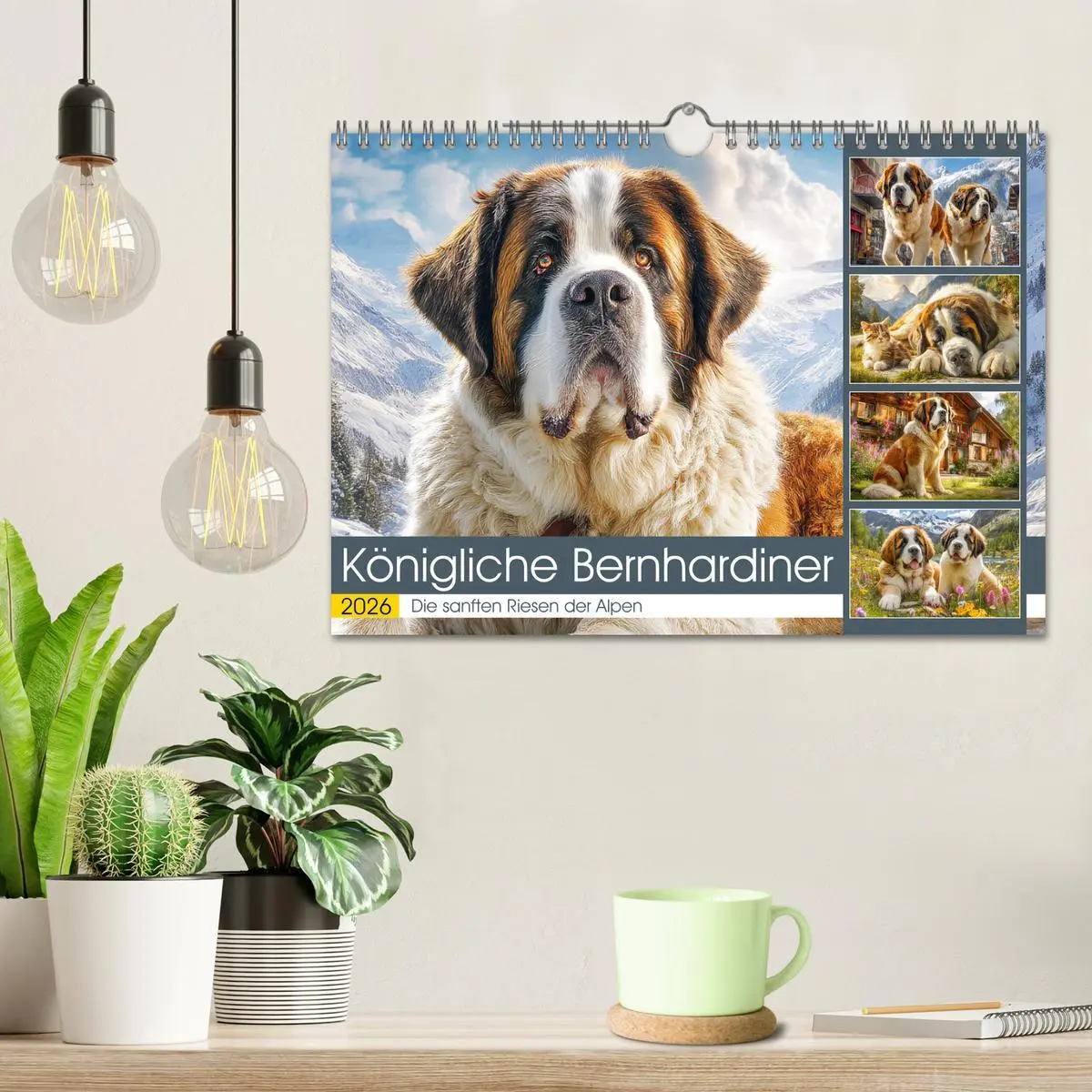 Bild: 9783457461792 | Königliche Bernhardiner. Die sanften Riesen der Alpen (Wandkalender...