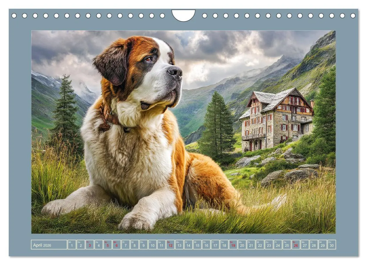 Bild: 9783457461792 | Königliche Bernhardiner. Die sanften Riesen der Alpen (Wandkalender...