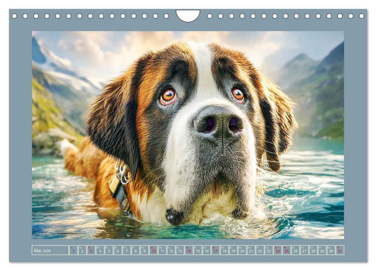 Bild: 9783457461792 | Königliche Bernhardiner. Die sanften Riesen der Alpen (Wandkalender...