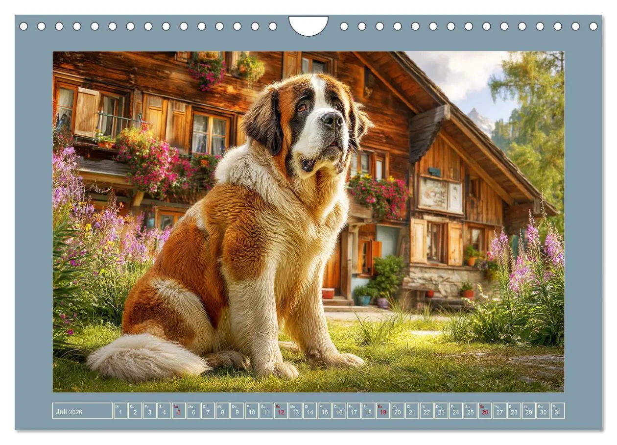 Bild: 9783457461792 | Königliche Bernhardiner. Die sanften Riesen der Alpen (Wandkalender...
