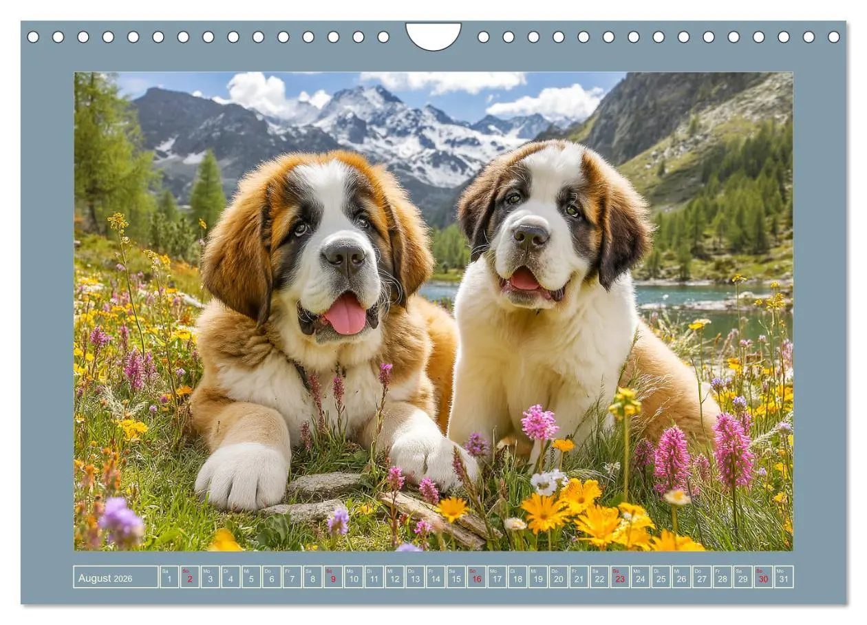 Bild: 9783457461792 | Königliche Bernhardiner. Die sanften Riesen der Alpen (Wandkalender...