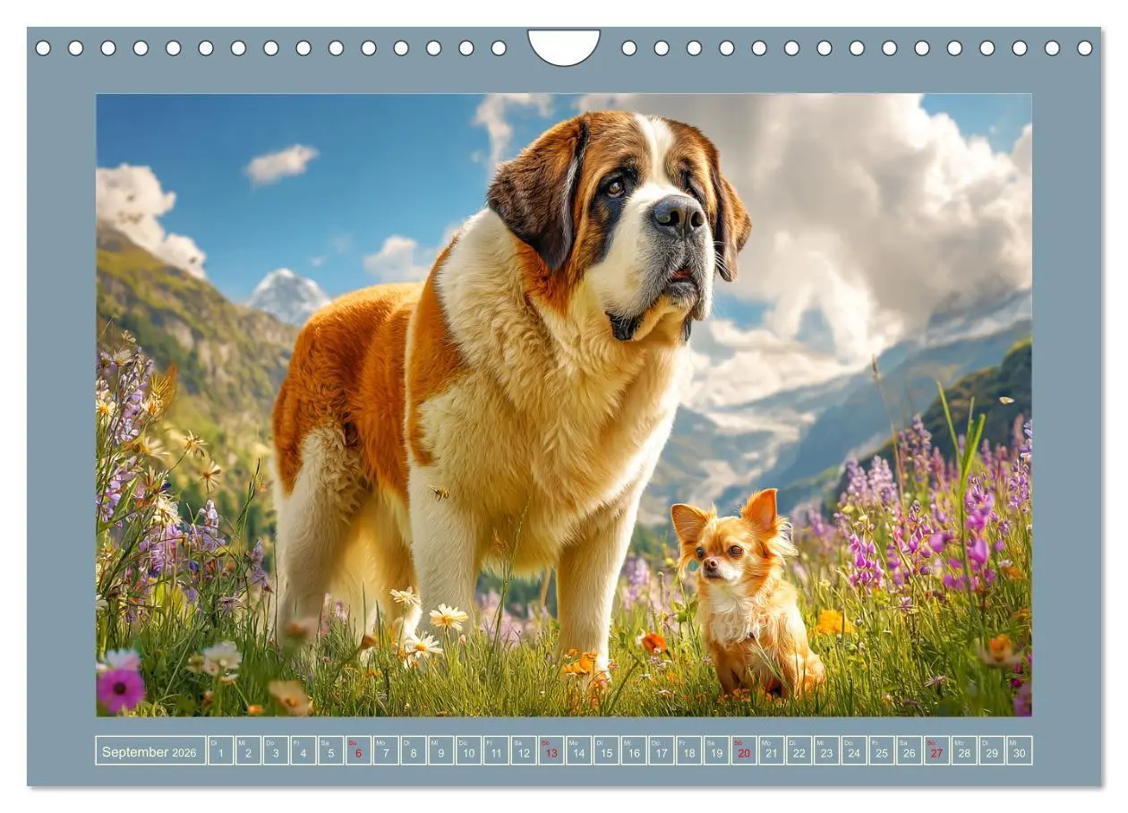 Bild: 9783457461792 | Königliche Bernhardiner. Die sanften Riesen der Alpen (Wandkalender...
