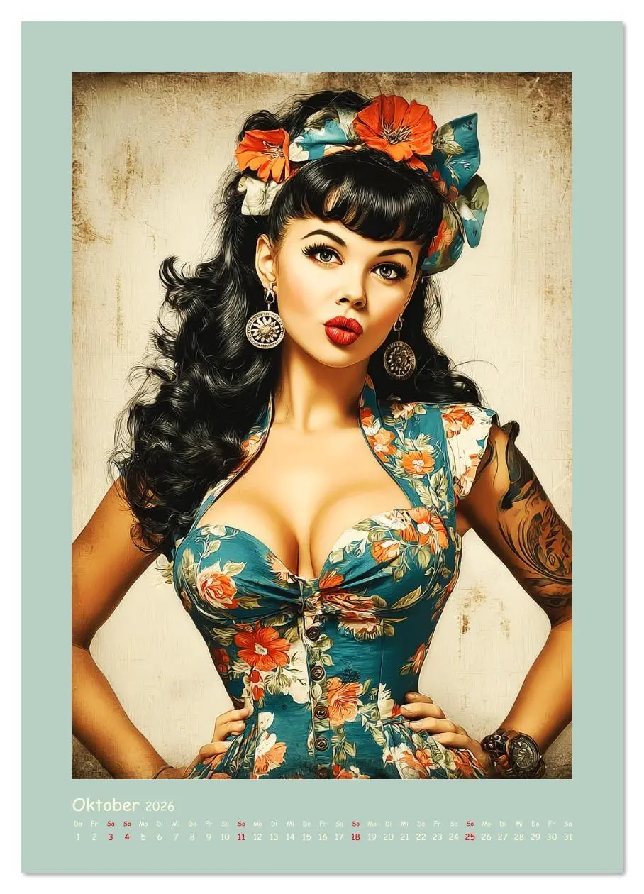 Bild: 9783516621792 | Flair der 50er Jahre. Girls im nostalgischen Pin-up-Stil...