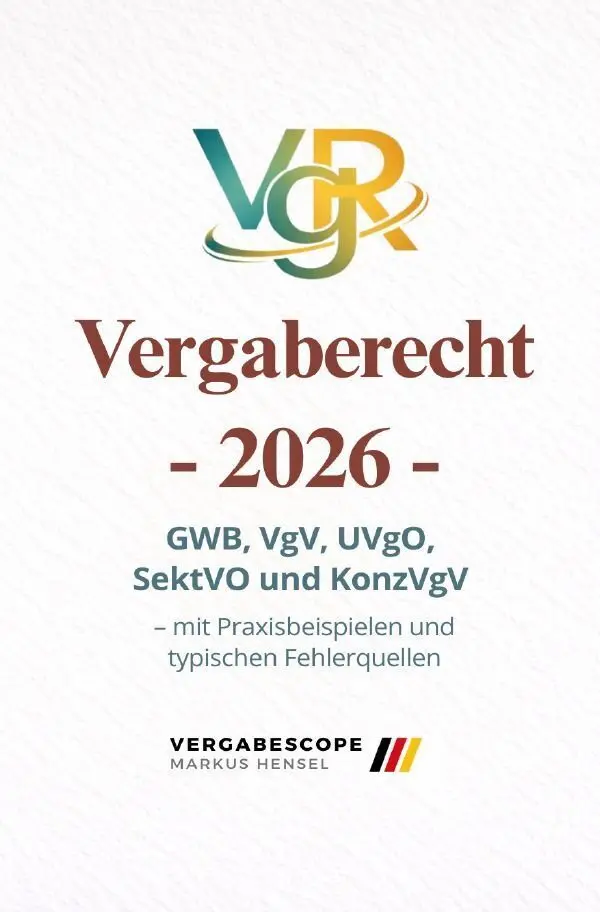 Cover: 9783565441792 | Vergaberecht 2026 | GWB (Teil 4), VgV, UVgO, SektVO, KonzVgV.DE | Buch