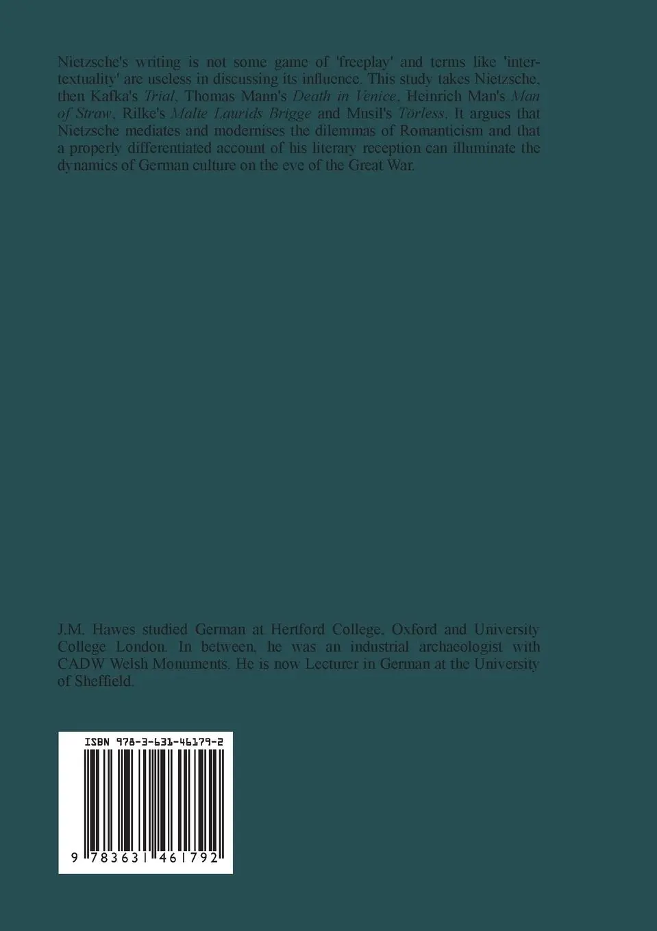 Rückseite: 9783631461792 | Nietzsche and the End of Freedom | James Hawes | Taschenbuch | 1993
