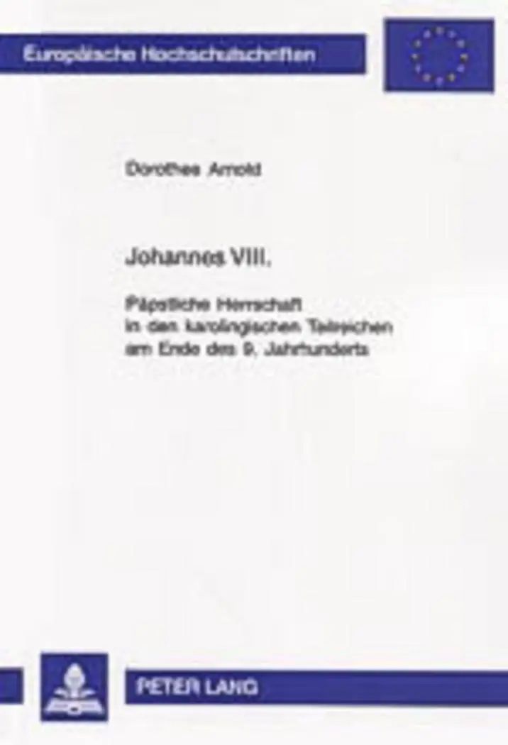 Cover: 9783631531792 | Johannes VIII. | Dorothee Arnold | Taschenbuch | Deutsch | 2004
