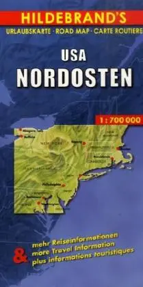 Cover: 9783889891792 | Hildebrand's Urlaubskarte USA Nordosten. USA Northeast. Etats-Unis...