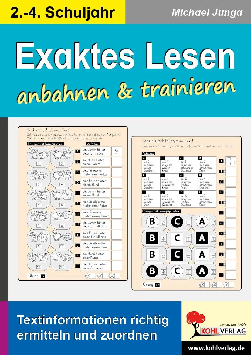 Cover: 9783988411792 | Exaktes Lesen anbahnen &amp; trainieren | Michael Junga | Taschenbuch
