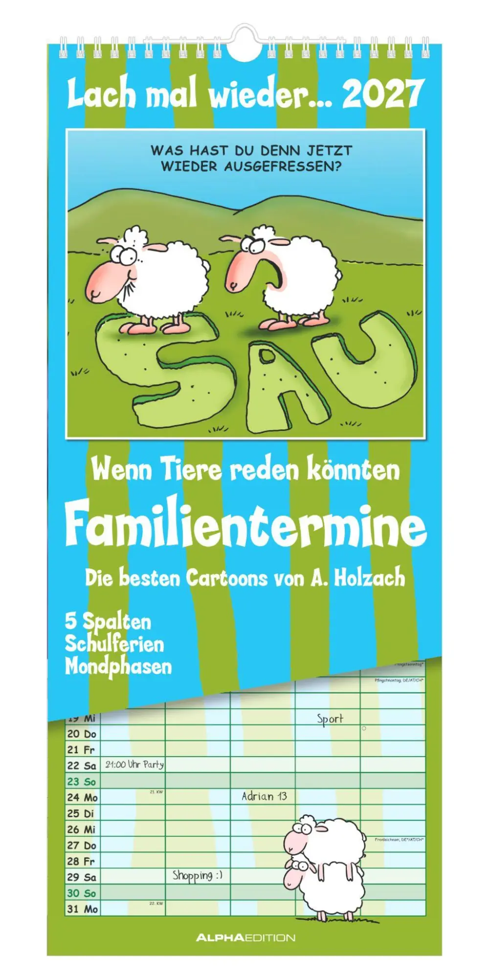 Cover: 4069095011892 | Lach mal wieder... Familienplaner 2027 | Neumann Verlage GmbH &amp; Co KG