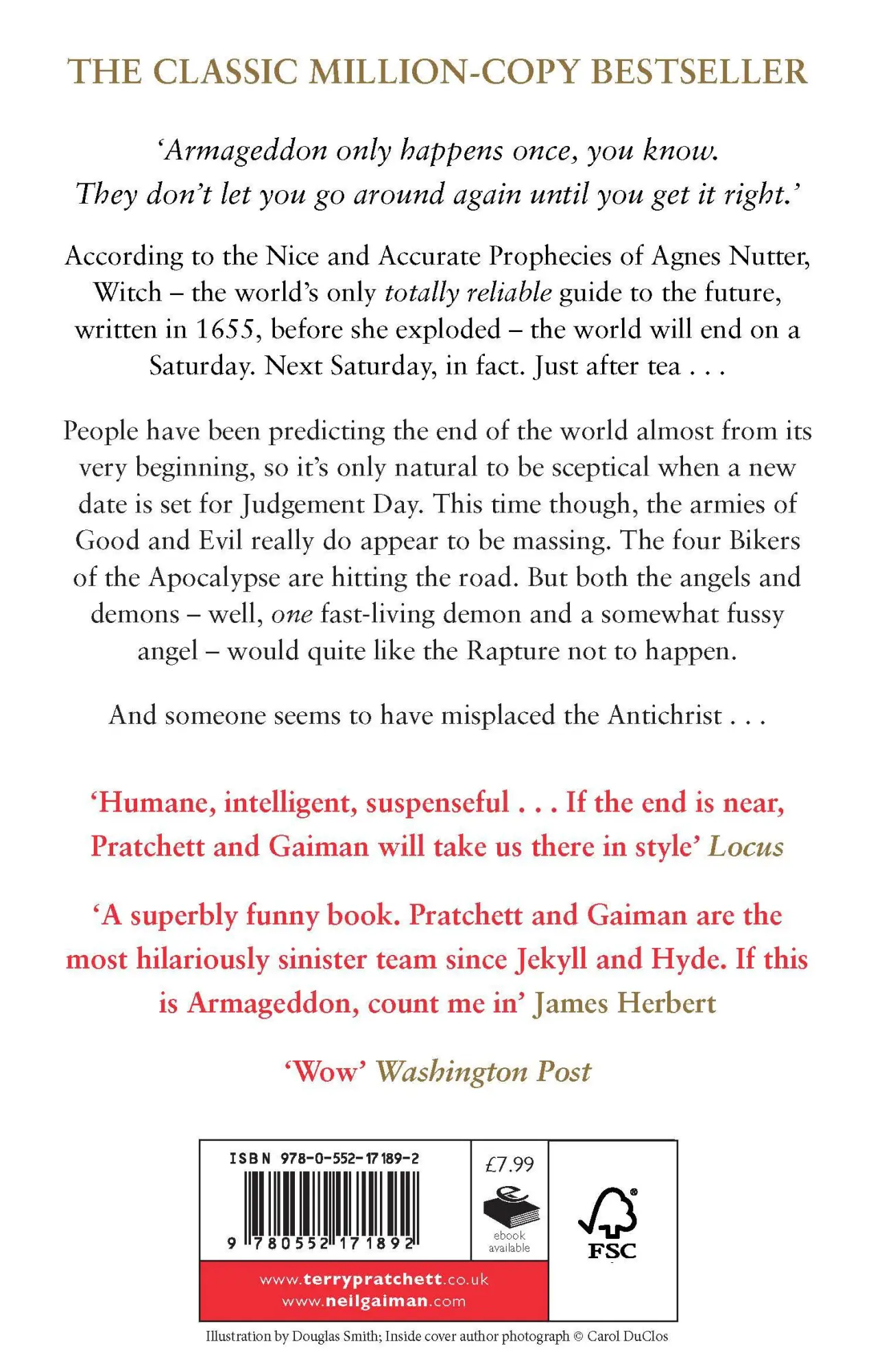 Rückseite: 9780552171892 | Good Omens | Neil Gaiman (u. a.) | Taschenbuch | 416 S. | Englisch