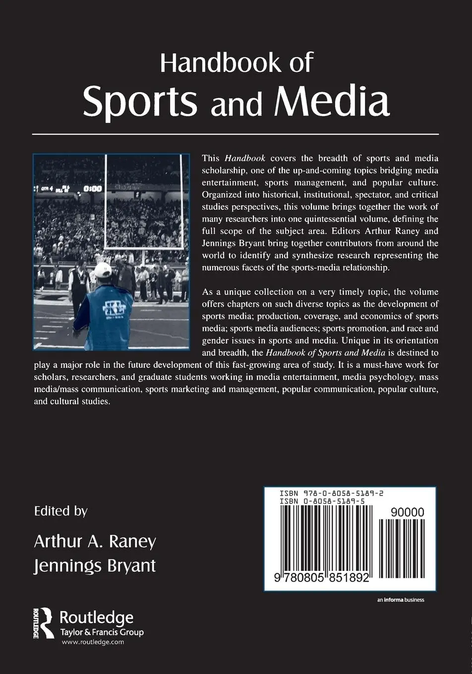Rückseite: 9780805851892 | Handbook of Sports and Media | Arthur A. Raney (u. a.) | Taschenbuch