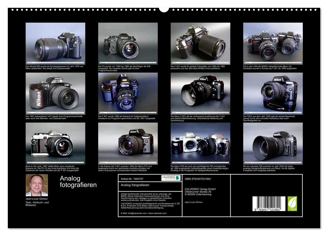 Bild: 9783457521892 | Analog fotografieren (hochwertiger Premium Wandkalender 2026 DIN A2...