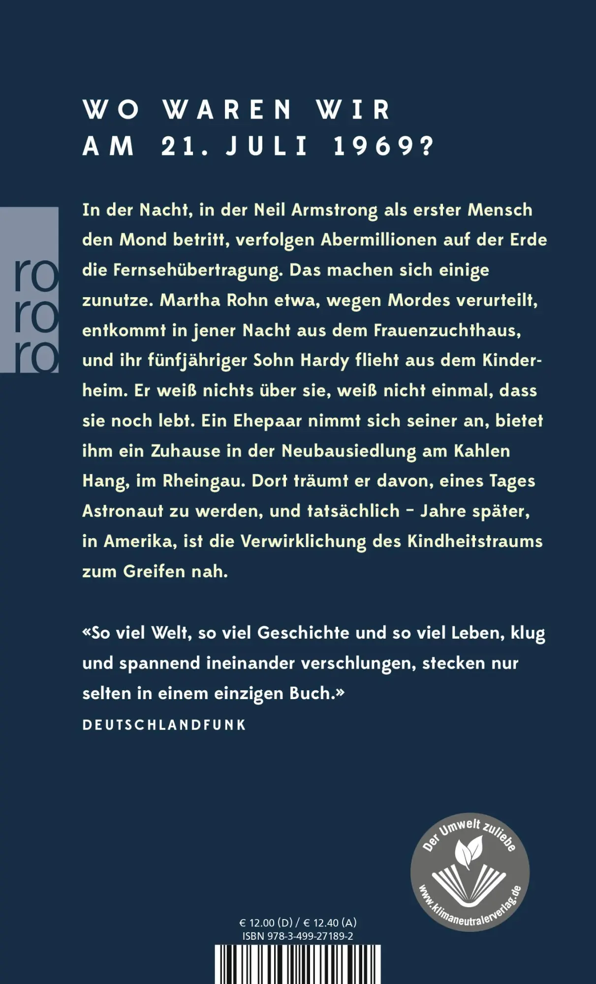 Rückseite: 9783499271892 | Wo wir waren | Norbert Zähringer | Taschenbuch | 512 S. | Deutsch