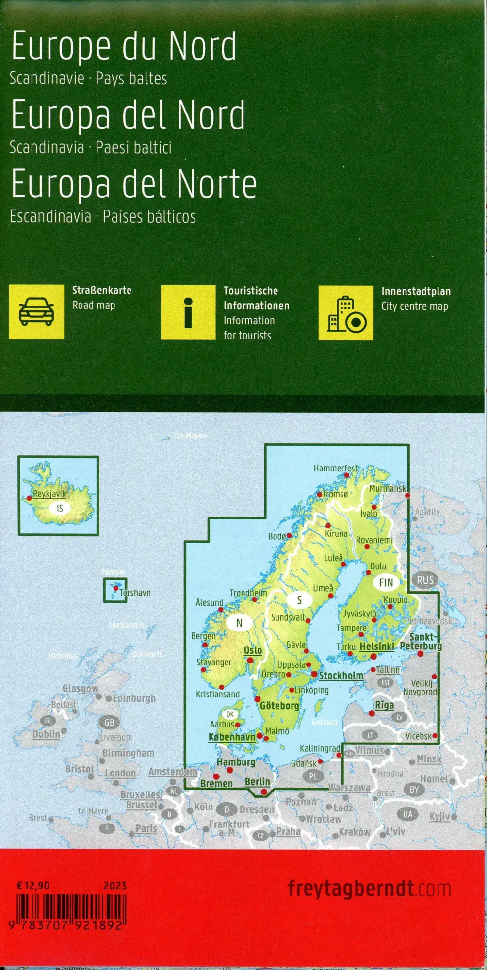 Bild: 9783707921892 | Nordeuropa, Straßenkarte 1:2.000.000, freytag &amp; berndt | berndt | 2023