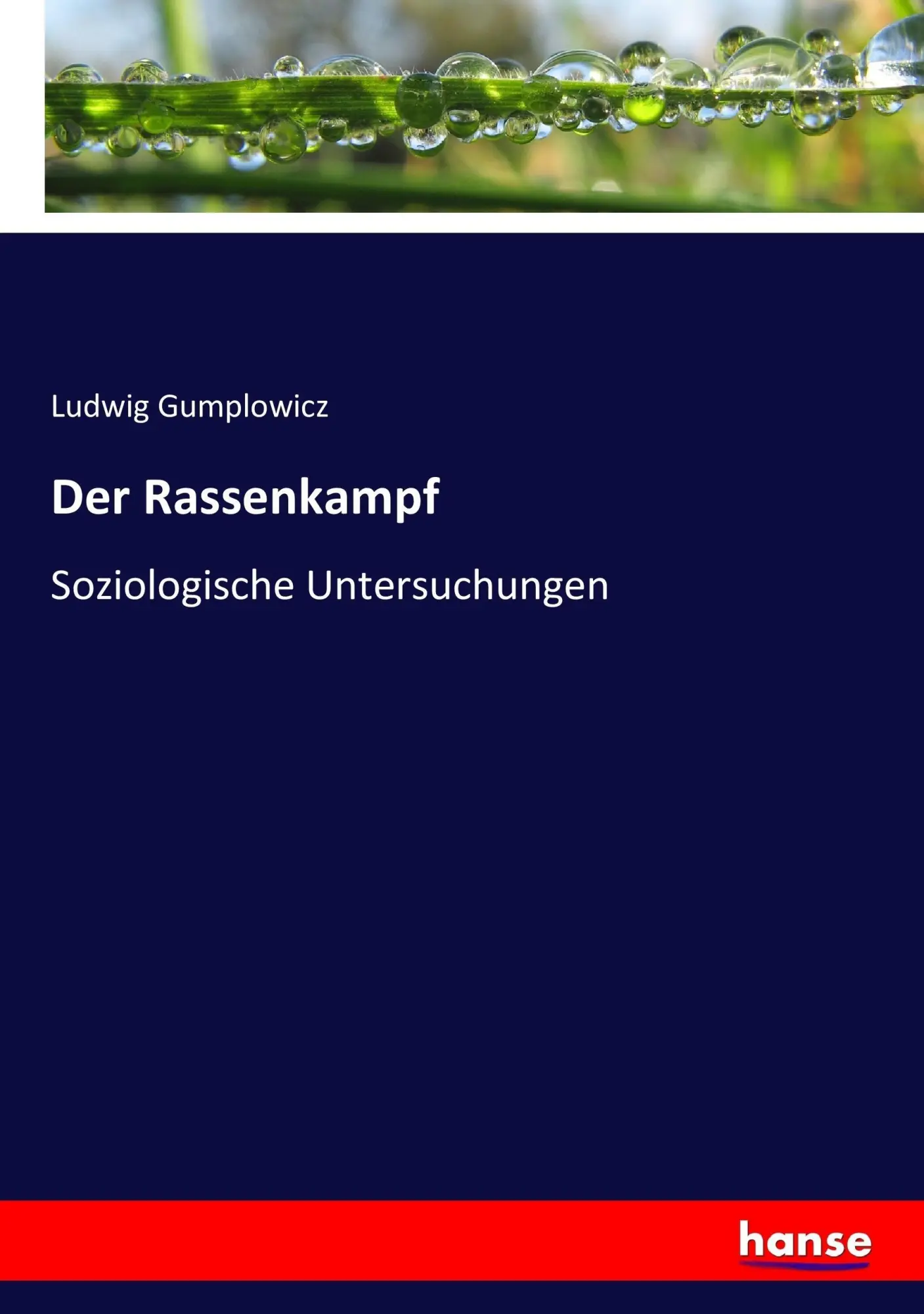 Cover: 9783744621892 | Der Rassenkampf | Soziologische Untersuchungen | Ludwig Gumplowicz