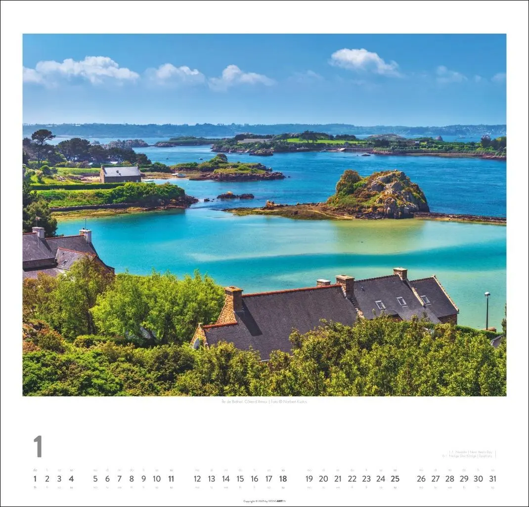 Bild: 9783839901892 | Bretagne Kalender 2026 - Stürmische Romantik | Norbert Kustos | 14 S.