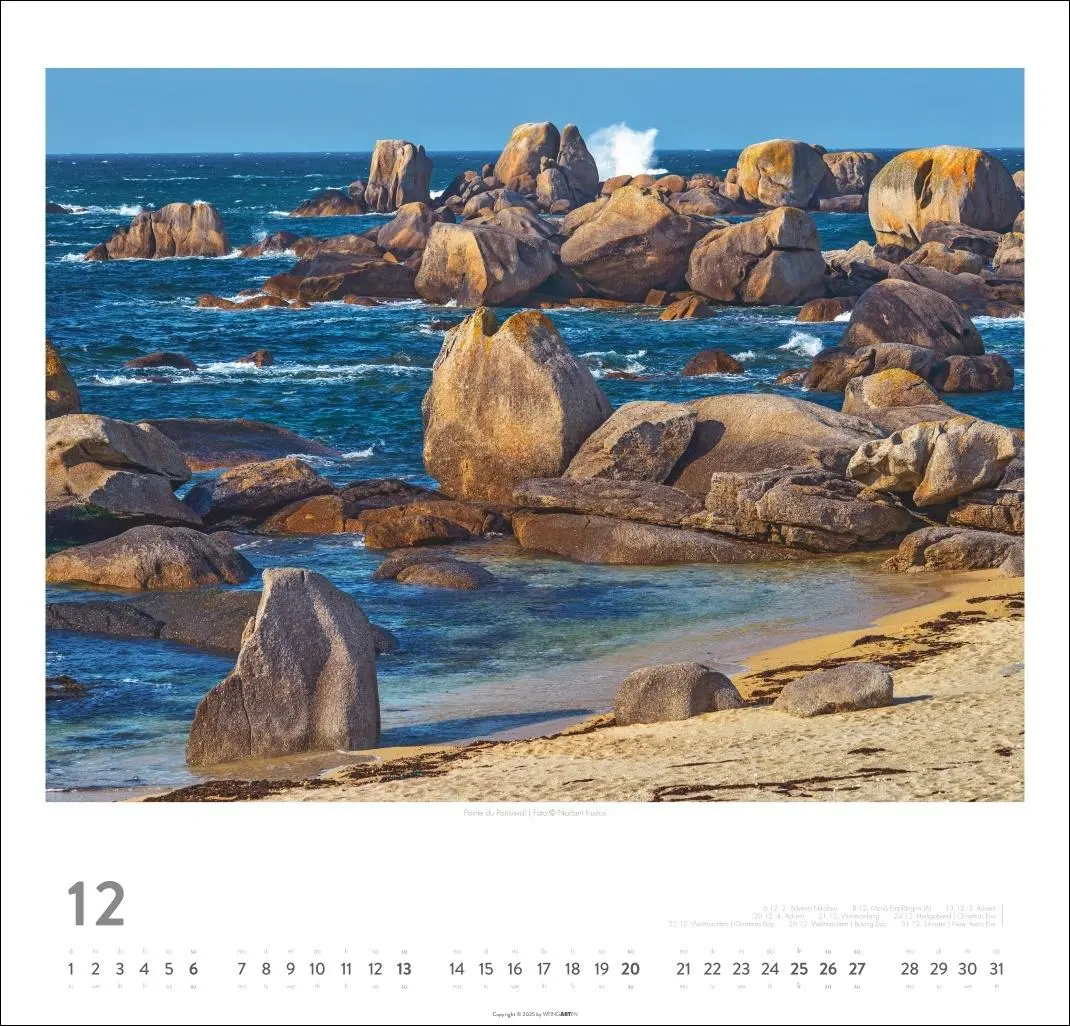 Bild: 9783839901892 | Bretagne Kalender 2026 - Stürmische Romantik | Norbert Kustos | 14 S.