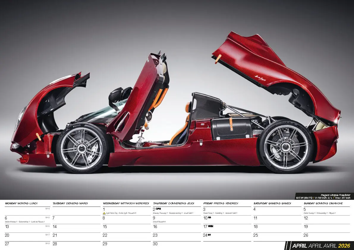 Bild: 9798893611892 | Fast Cars 2026 | Sportwagen Kalender | Kalender | 14 S. | Deutsch