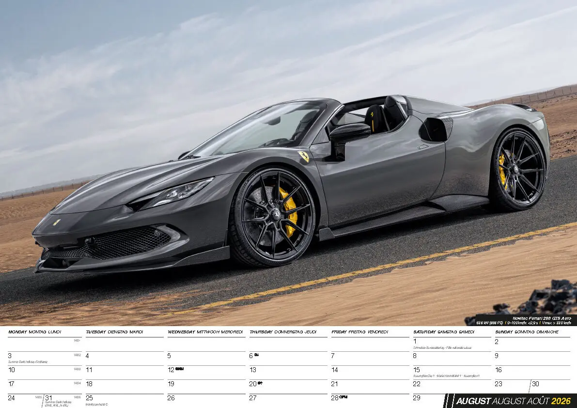 Bild: 9798893611892 | Fast Cars 2026 | Sportwagen Kalender | Kalender | 14 S. | Deutsch