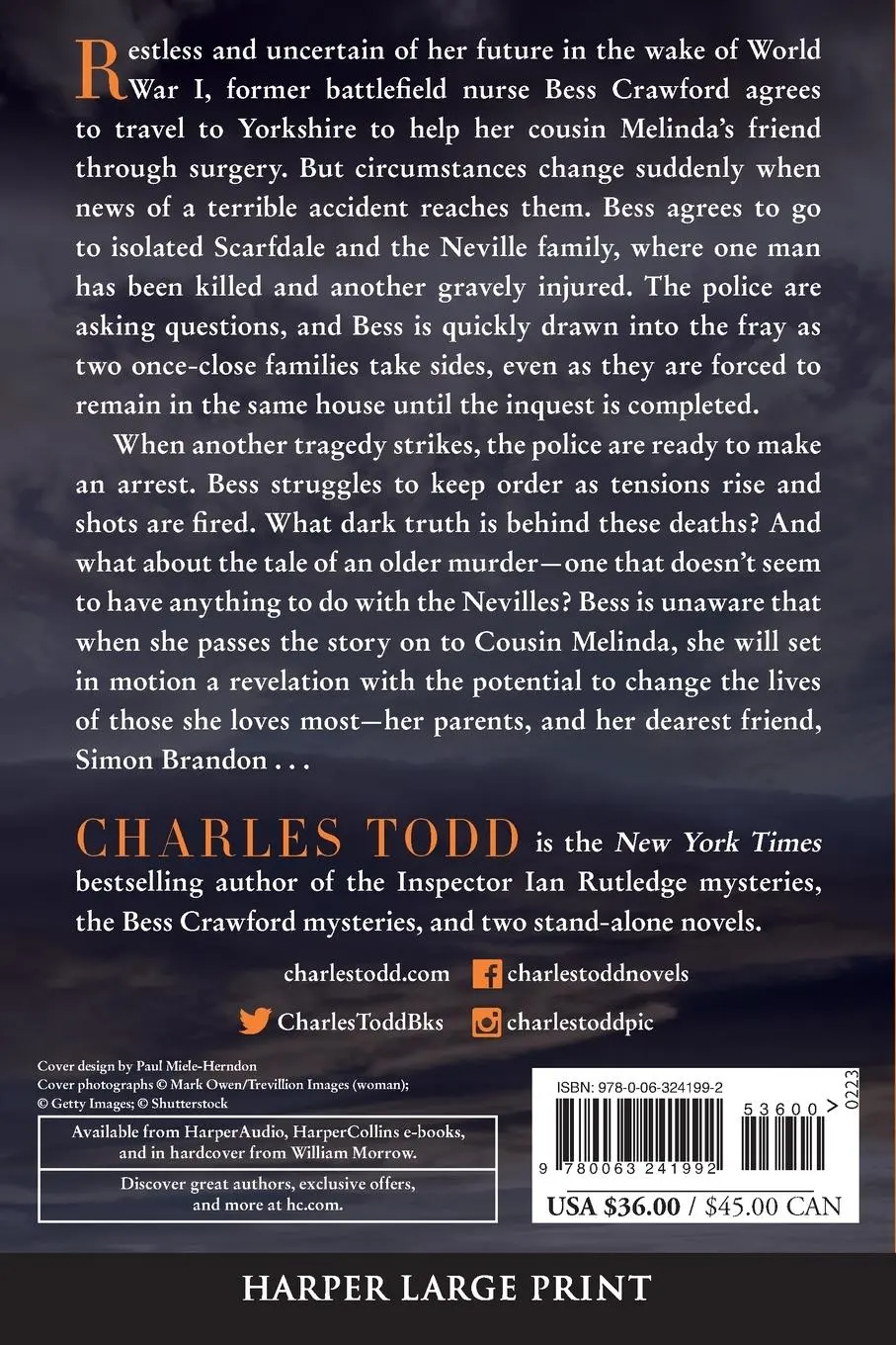 Rückseite: 9780063241992 | Cliff's Edge LP, The | Charles Todd | Taschenbuch | Englisch | 2023