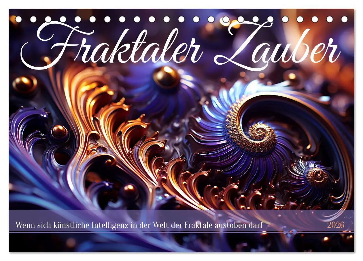 Cover: 9783457511992 | Fraktaler Zauber (Tischkalender 2026 DIN A5 quer), CALVENDO...