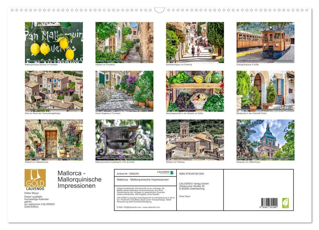 Bild: 9783457821992 | Mallorca - Mallorquinische Impressionen (Wandkalender 2026 DIN A2...
