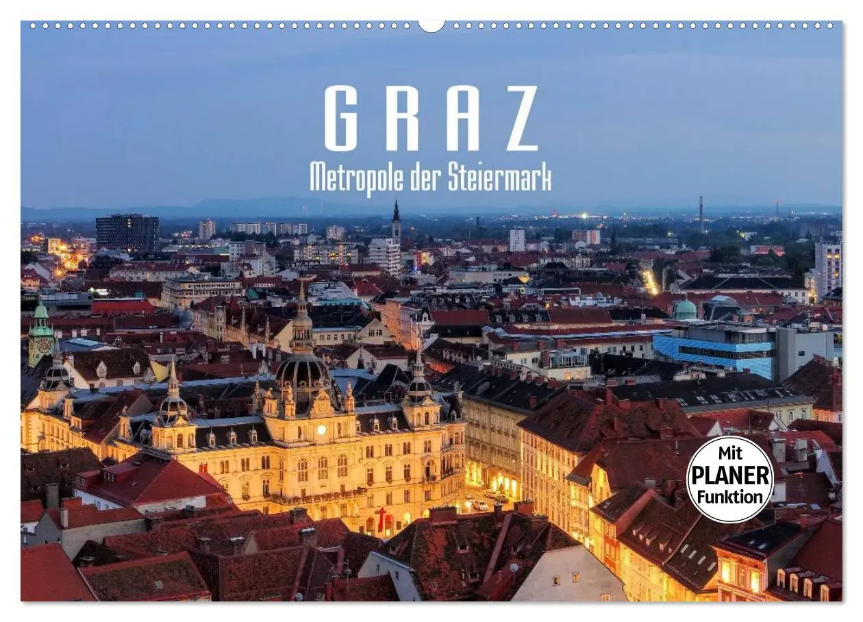 Cover: 9783457991992 | Graz - Metropole der Steiermark (Wandkalender 2026 DIN A2 quer),...