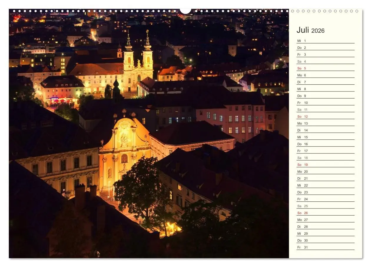 Bild: 9783457991992 | Graz - Metropole der Steiermark (Wandkalender 2026 DIN A2 quer),...
