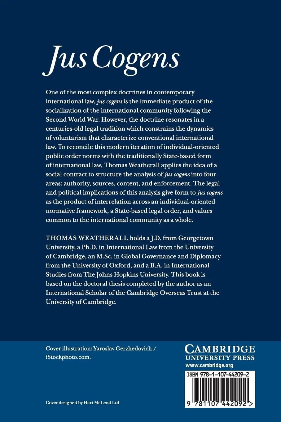 Rückseite: 9781107442092 | Jus Cogens | Thomas Weatherall | Taschenbuch | Englisch | 2016