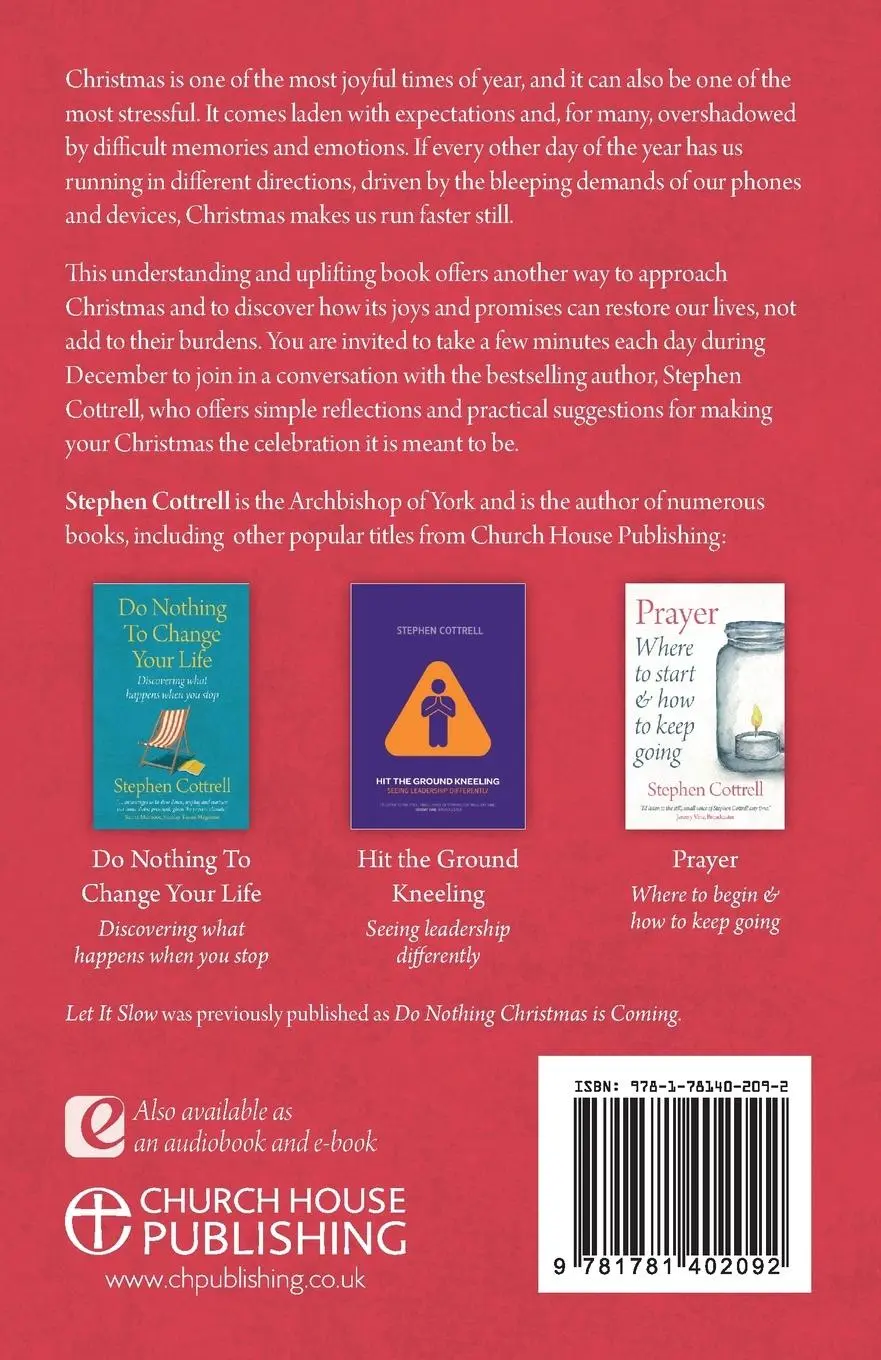 Rückseite: 9781781402092 | Let It Slow | An Advent Calendar with a Difference | Stephen Cottrell