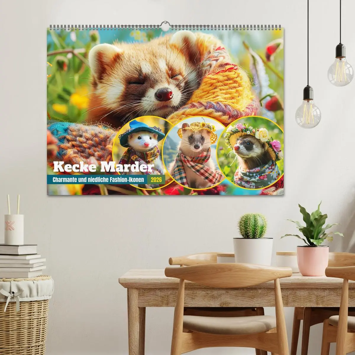 Bild: 9783457402092 | Kecke Marder. Charmante und niedliche Fashion-Ikonen (Wandkalender...