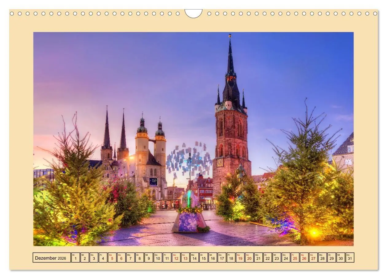 Bild: 9783516732092 | Stadtansichten von Halle an der Saale (Wandkalender 2026 DIN A3...