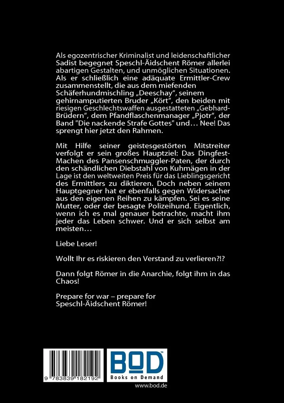 Rückseite: 9783839182192 | Mach sie ihm klein, die Wurst! | Special Edition | Stefan Römer | Buch