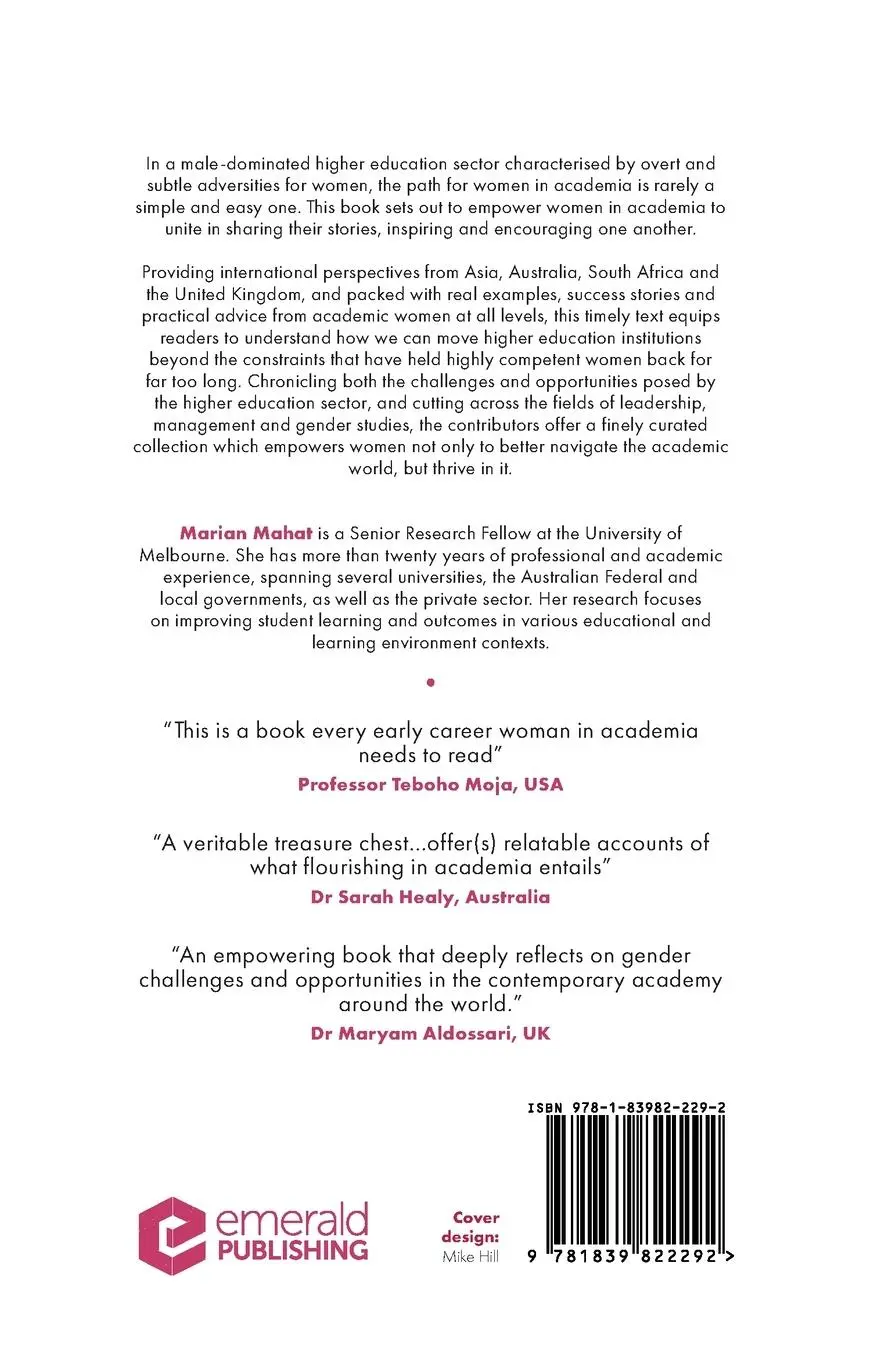 Rückseite: 9781839822292 | Women Thriving in Academia | Marian Mahat | Taschenbuch | Englisch
