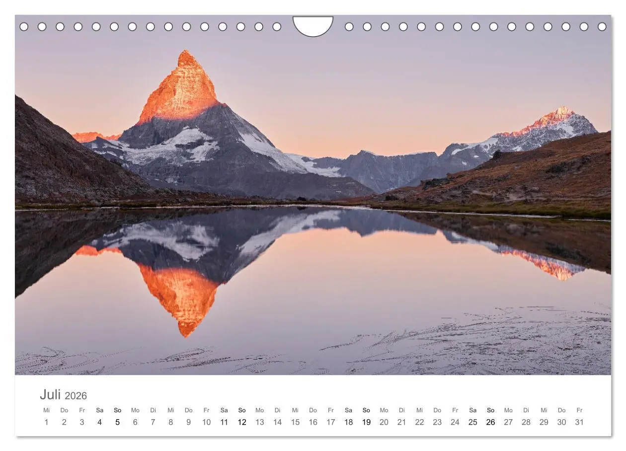 Bild: 9783457862292 | Die Schönheit der Alpen (Wandkalender 2026 DIN A4 quer), CALVENDO...