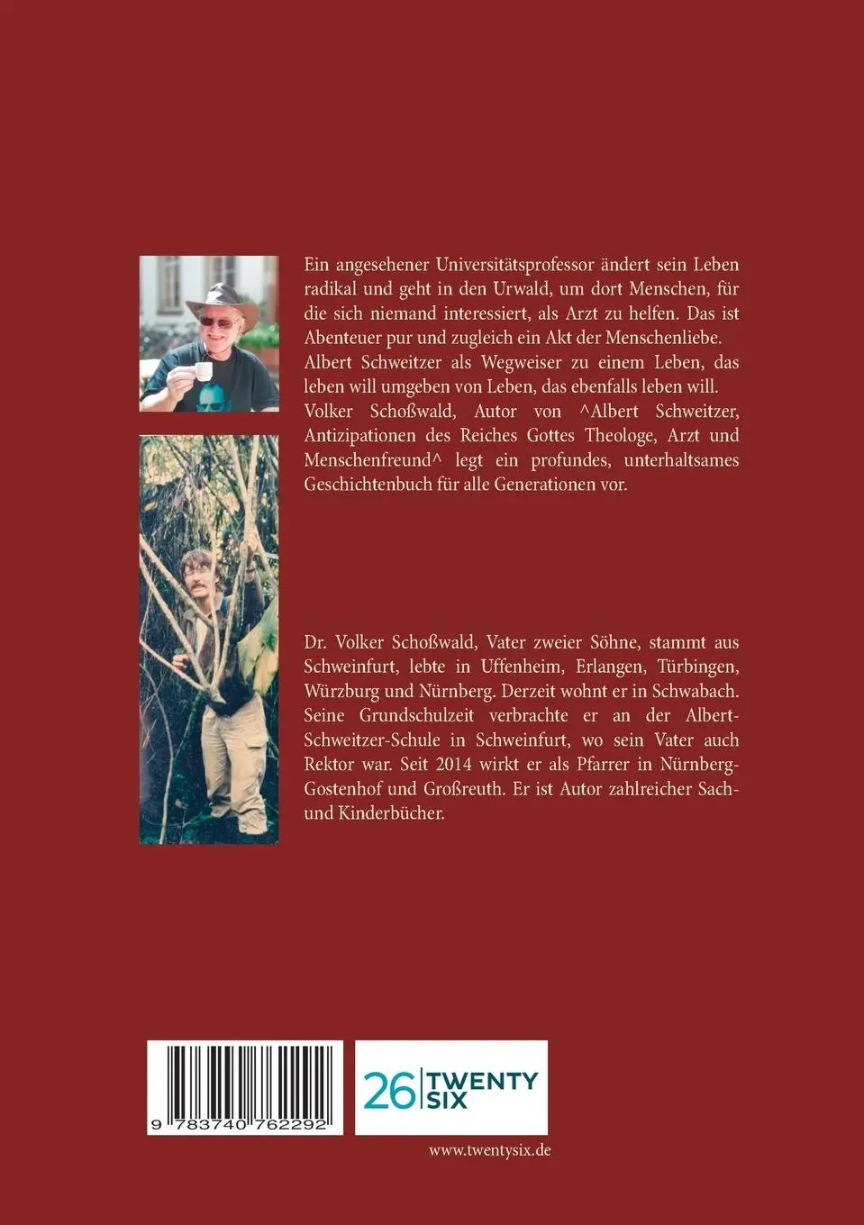 Rückseite: 9783740762292 | Der Arzt im Dschungel | Albert Schweitzers spannende Geschichten