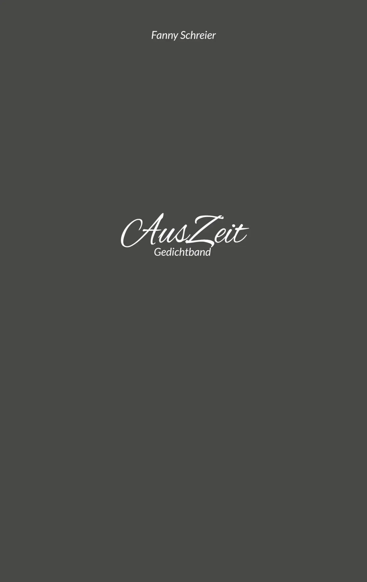 Cover: 9783756842292 | AusZeit | Gedichtband | Fanny Schreier | Taschenbuch | 148 S. | 2022