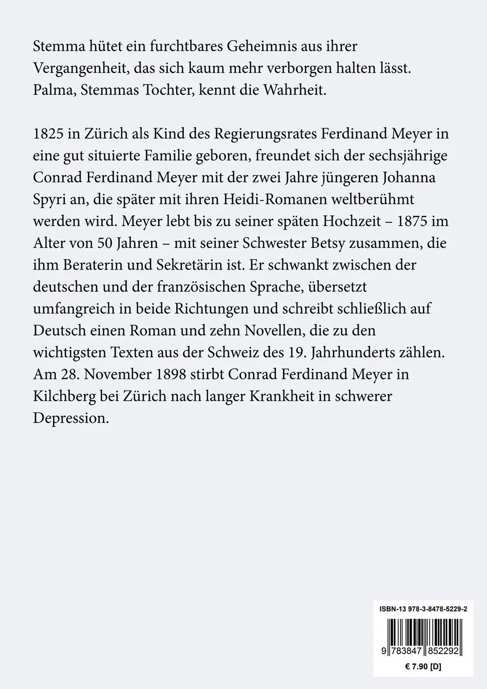 Rückseite: 9783847852292 | Die Richterin (Großdruck) | Conrad Ferdinand Meyer | Taschenbuch