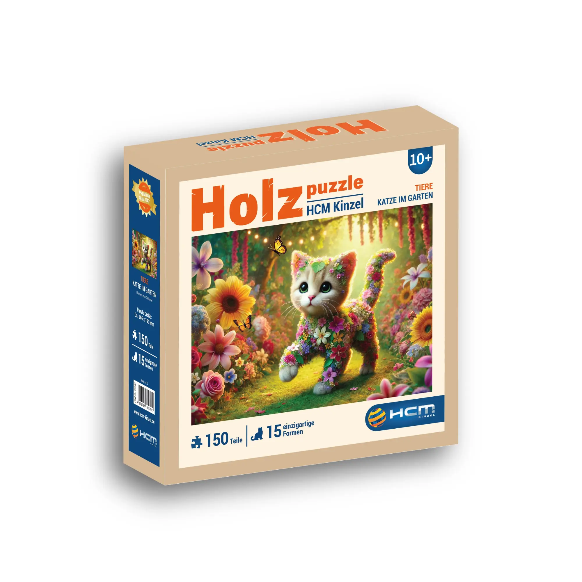 Cover: 4018928552392 | Holzpuzzle - Katze im Garten 150 Teile | Spiel | 55239 | Deutsch