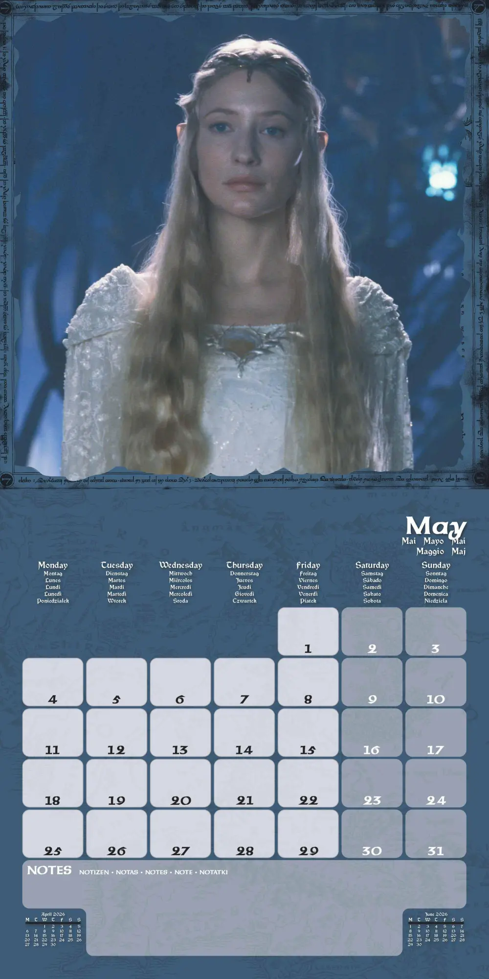 Bild: 9781804232392 | LORD OF THE RINGS - Broschürenkalender 30 x 30 | Kalender | 28 S.