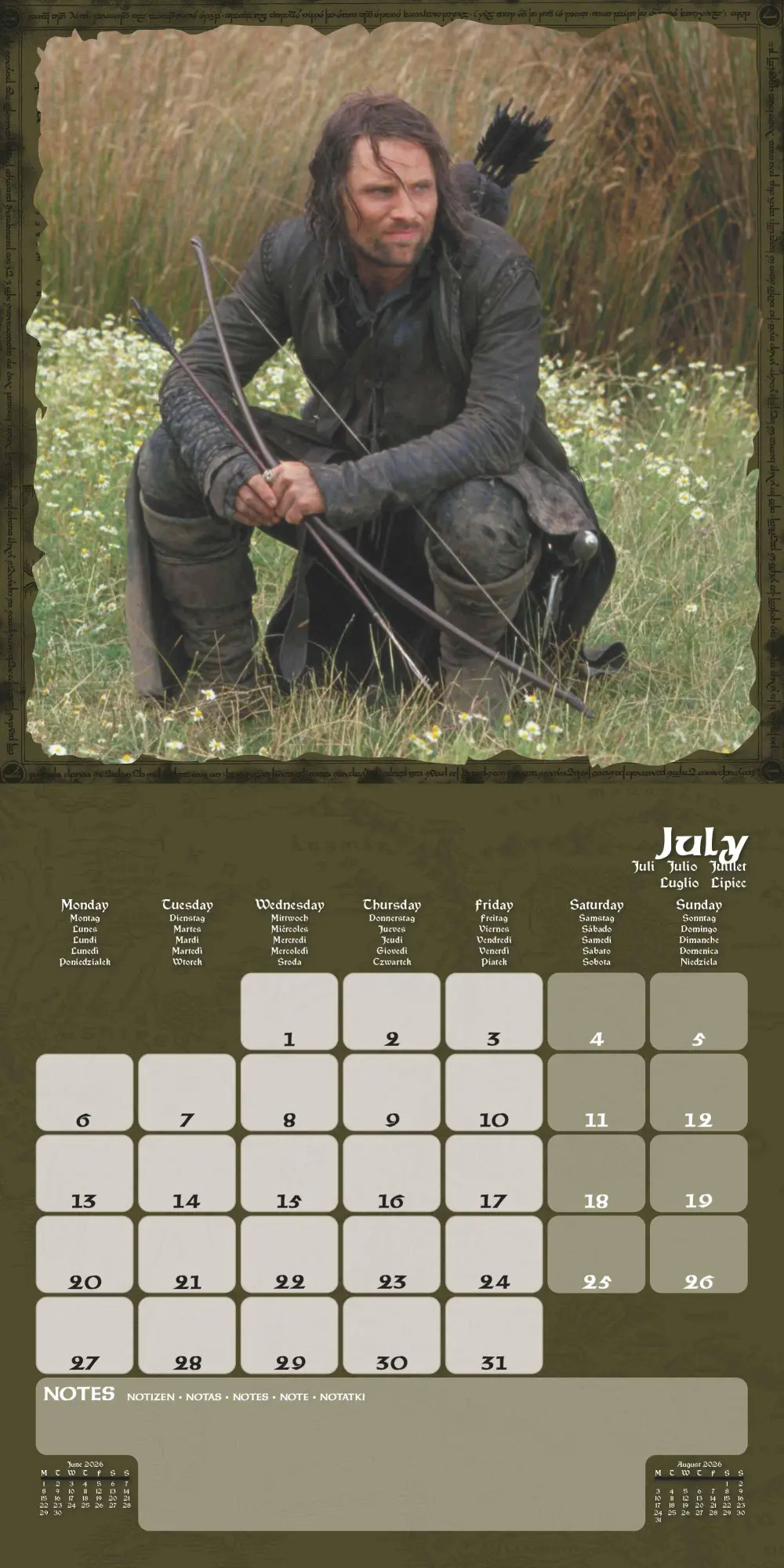 Bild: 9781804232392 | LORD OF THE RINGS - Broschürenkalender 30 x 30 | Kalender | 28 S.