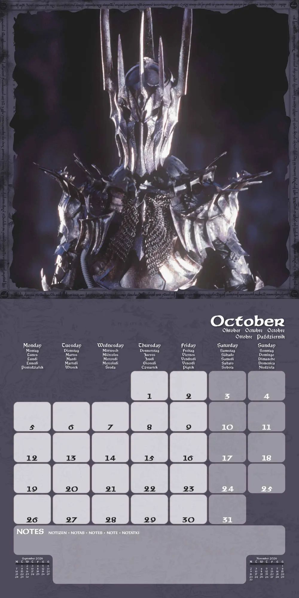 Bild: 9781804232392 | LORD OF THE RINGS - Broschürenkalender 30 x 30 | Kalender | 28 S.